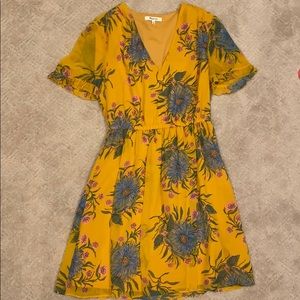 Madewell  golden yellow dress